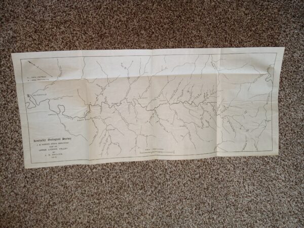 Kentucky Geological Survey: J. B. Hoeing, State Geologist Map of Upper Licking Valley (1913) ~ by L. M. Sellier