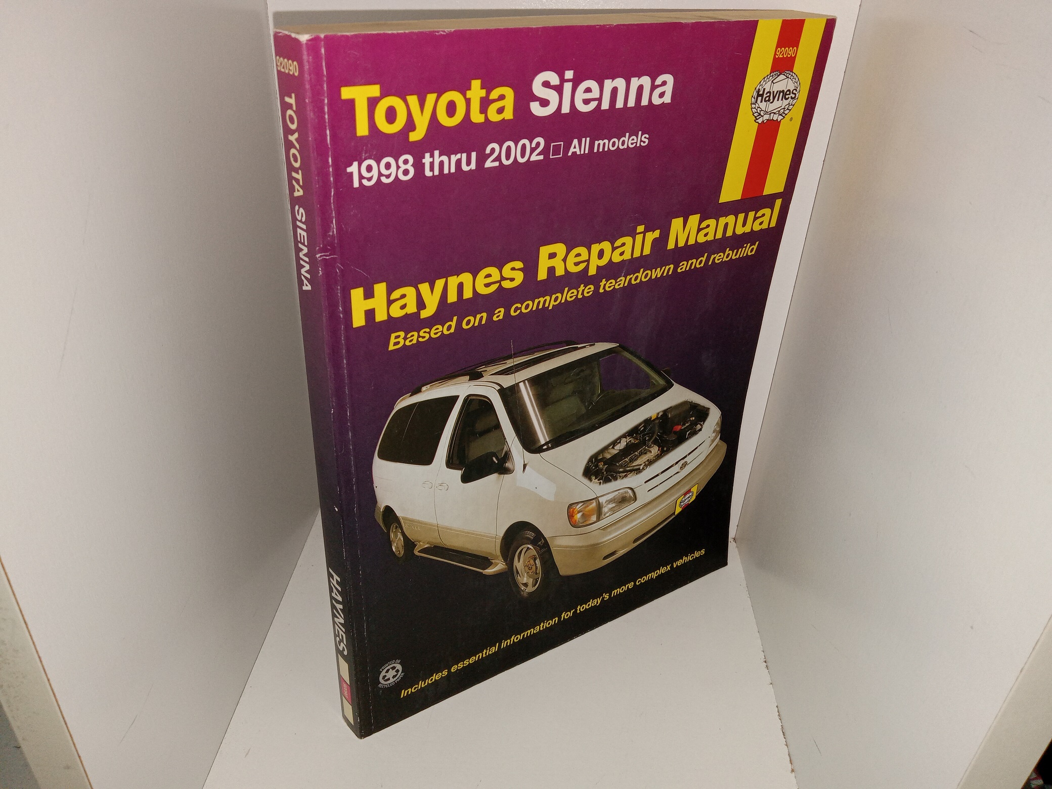 Toyota Sienna: 1998 thru 2002, All Models: Haynes Repair Manual Based on a Complete Teardown and Rebuild (2003) ~ by Jay Storer, and John H. Haynes