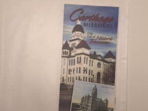 Carthage Missouri Tourism pamphlet/brochure