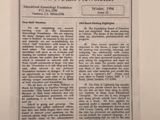 Edu-K Staff Newsletter Winter, 1994 Issue #2