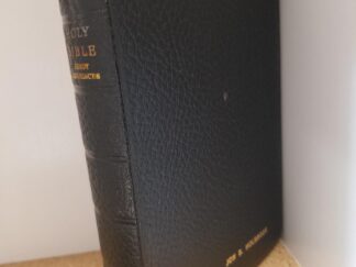 Holy Bible with Ready References --- Black Bendable Leather Binding --- Missionary Edition