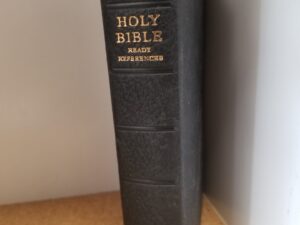1956 — Holy Bible / Ready References — Teacher’s Edition — Black Bendable Leather Binding