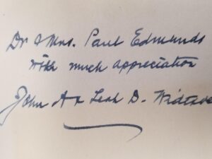 1950 — Book Signed by Elder John A. Widtsoe & His Wife Leah — The Word of Wisdom: A Modern Interpretation — Hardcover