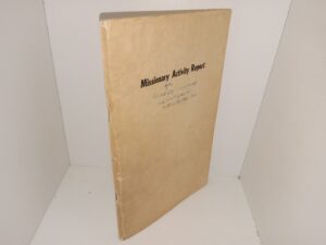 Missionary Activity Report (1960)