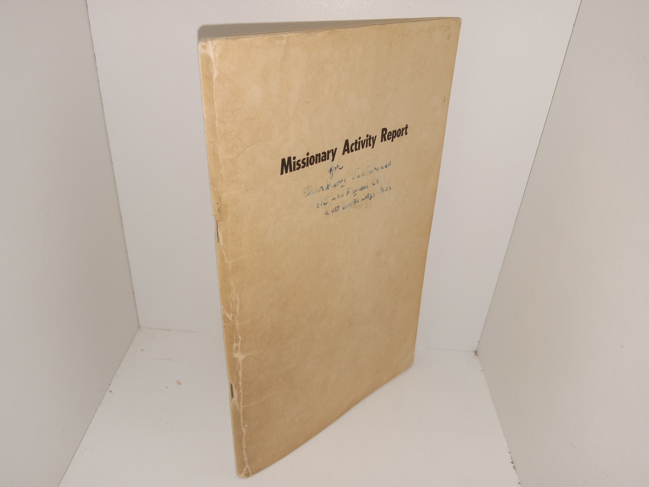 Missionary Activity Report (1960)