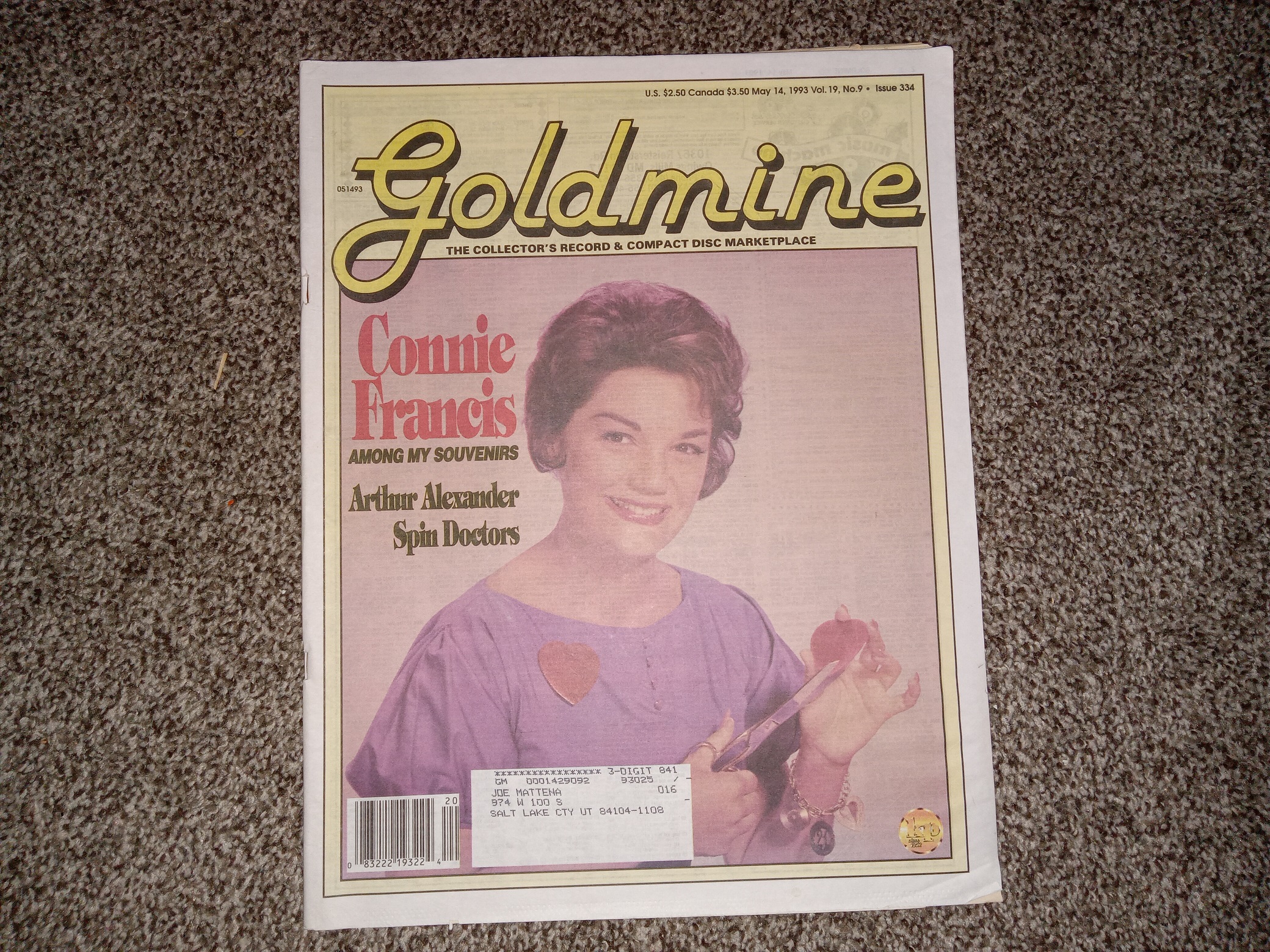 Goldmine: The Collector’s Record & Compact Disc Marketplace: Vol. 19, No. 9, Issue 334, May 14, 1993 (Newspaper) (1993)