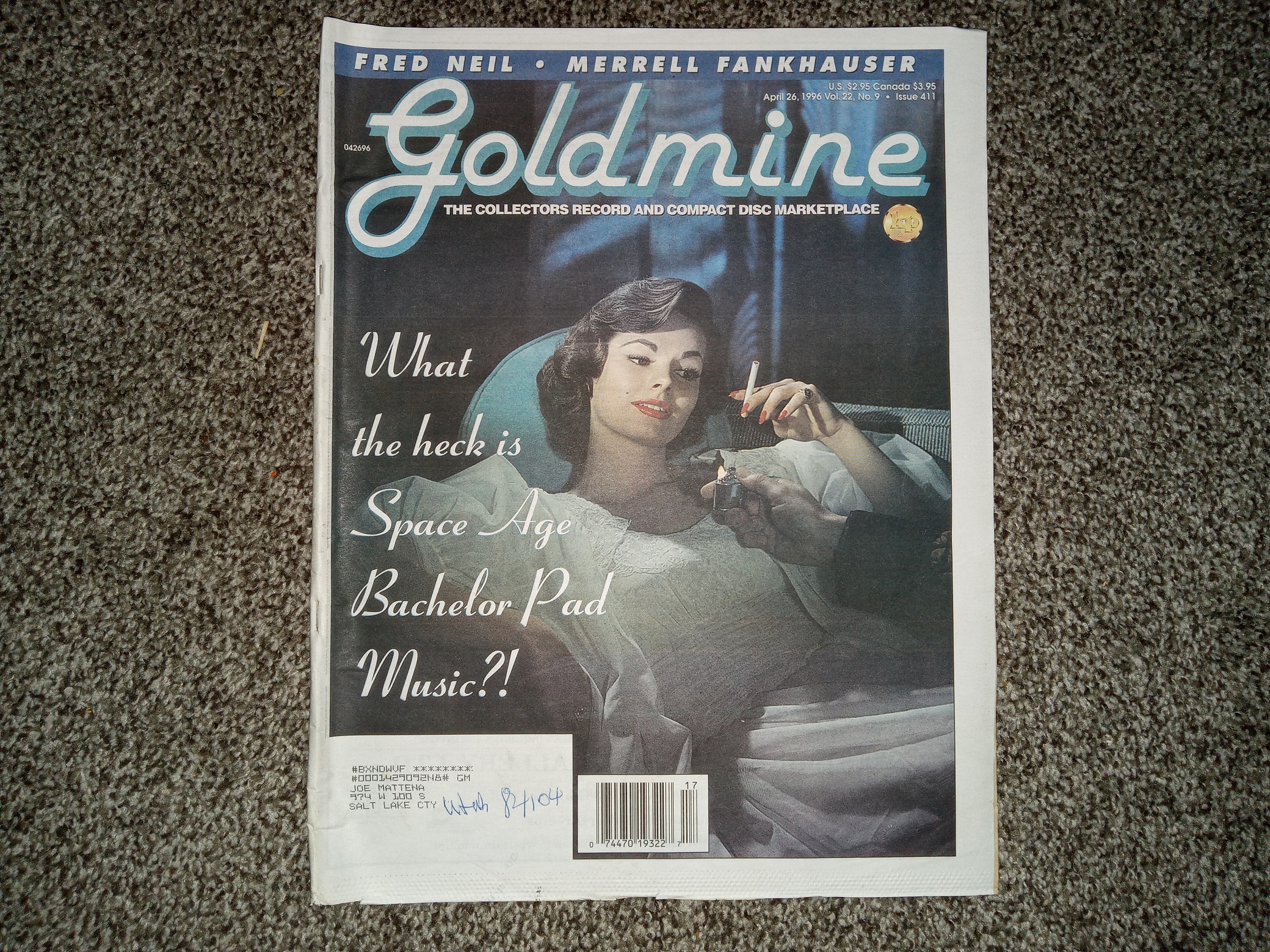 Goldmine: The Collectors Record and Compact Disc Marketplace: Vol. 22, No. 9, Issue 411, April 26, 1996 (Newspaper) (1996)
