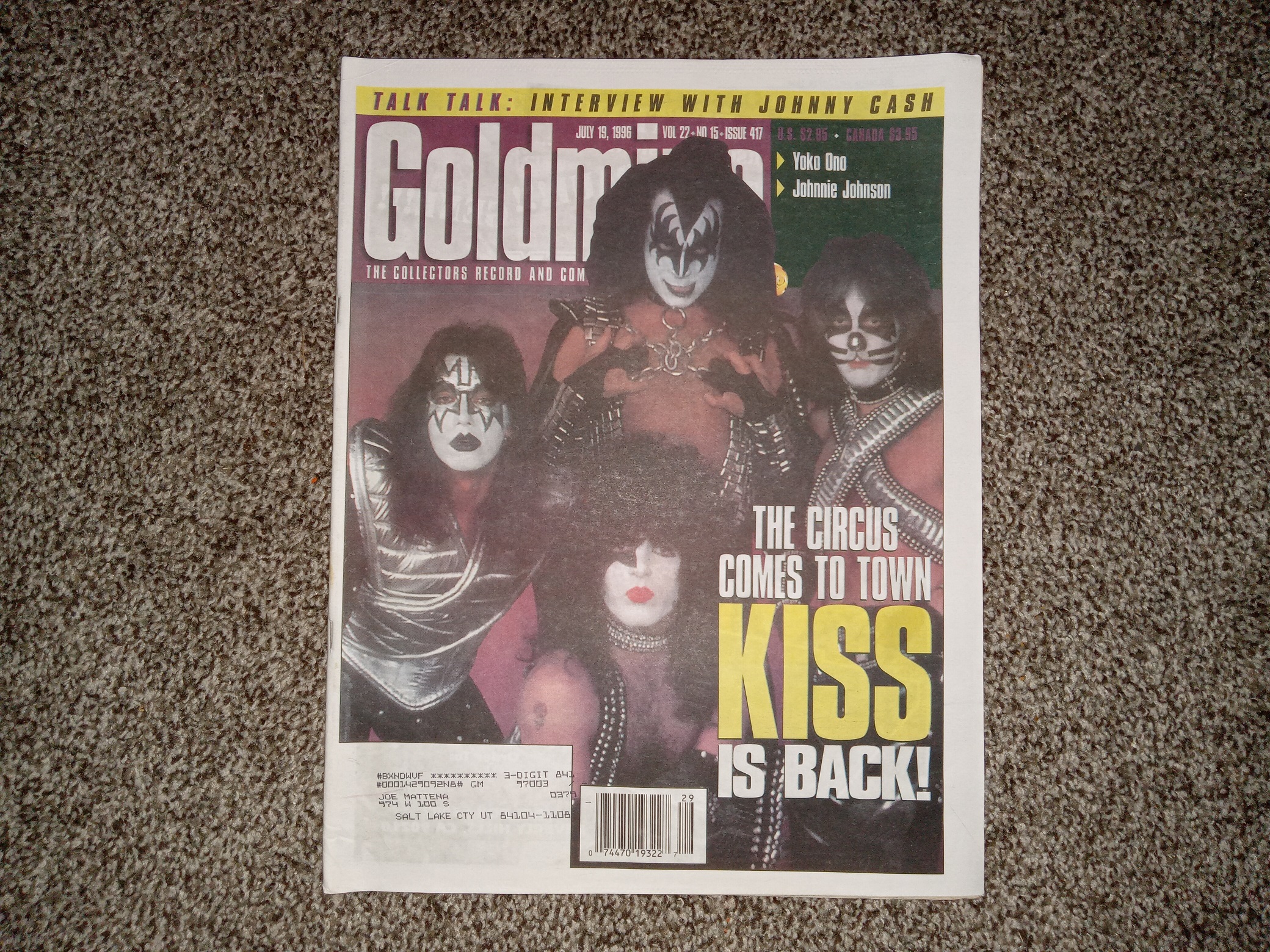 Goldmine: The Collectors and Compact Disc Marketplace: Vol. 22, No. 15, Issue 417, July 19, 1996 (Newspaper) (1996)