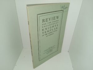 Review for the Grand Encampment Knights templar of the United States of America (1943) ~ Prepared by Reverend Emil Montanus