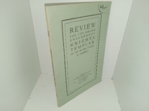 Review for the Grand Encampment Knights Templar of the United States of America (1942) ~ Prepared by Reverend Emil Montanus