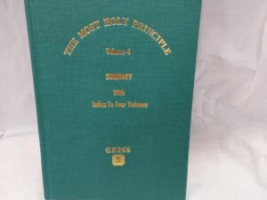 The Most Holy Principle Vol 4-Hardcover-1975