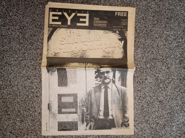 Private Eye: The Wasatch Connection: Vol. 5, No. 16, April 28, 1989 (Newspaper) (1989)