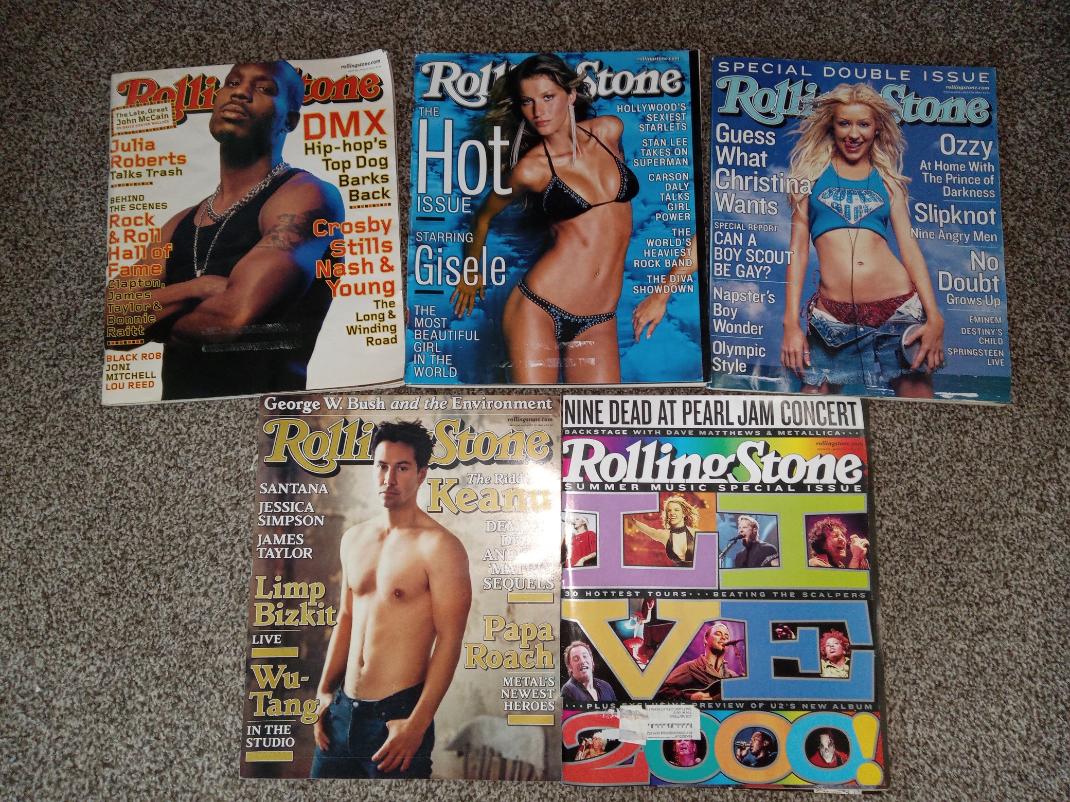 5 Issues of Rolling Stone Magazine (See Details)