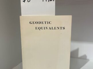 1972 - Geodetic Equivalents - Sepharial - Softcover