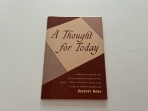 1961- A Thought for Today- Theron C. Liddle