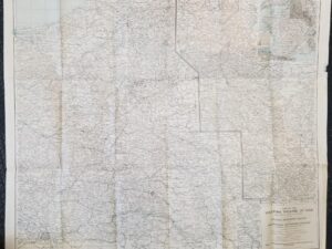 1918 — Map of the Western Theatre of War — Gilbert Grosvenor, editor — 33″ x 27″