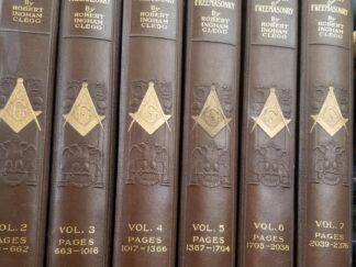 1921 --- Mackey's Revised History of Freemasonry --- By Robert Ingham Clegg --- Volumes 2-7 --- [Missing Volume One]