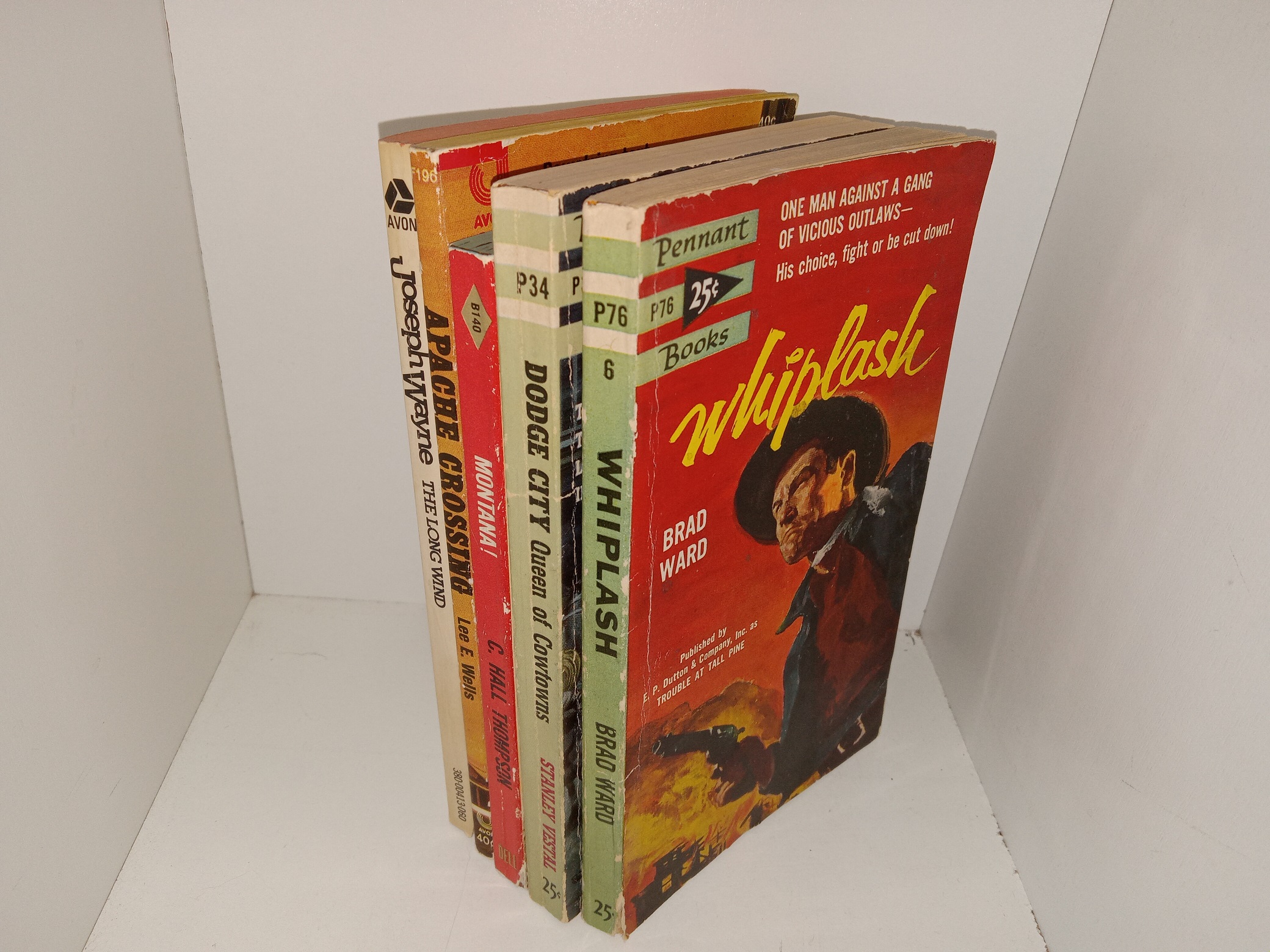 5 Western Novels: The Long Wind / Apache Crossing / Montana! / Dodge City: Queen of Cowtowns / Whiplash (See Details)