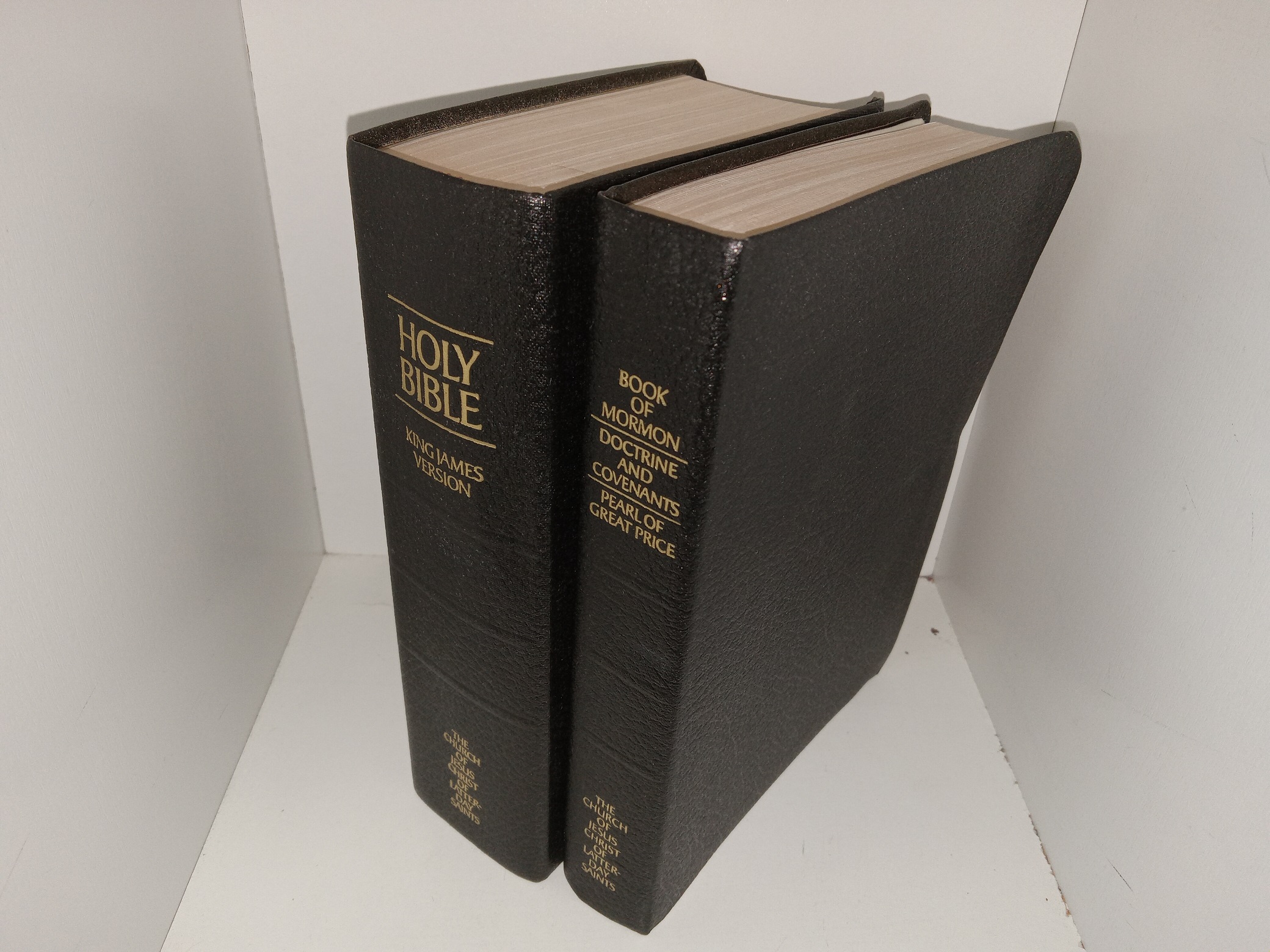 LDS, Black Vinyl Triple Combination and Holy Bible: King James Version (See Details)