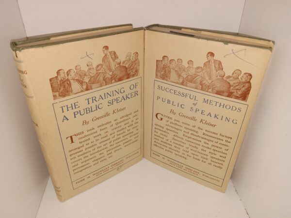 2 Ex-Library Books by Grenville Kleiser: The Training of a Public Speaker / Successful Methods of Public Speaking (See Details)