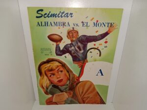 Scimitar: Alhambra VS. El Monte Official Program: Vol. 6, No. 4, October 28, 1949 (Magazine) (Program) (1949)