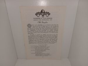 Daughters of Utah Pioneers: Lesson for November, 1978: Old Samplers (1978)