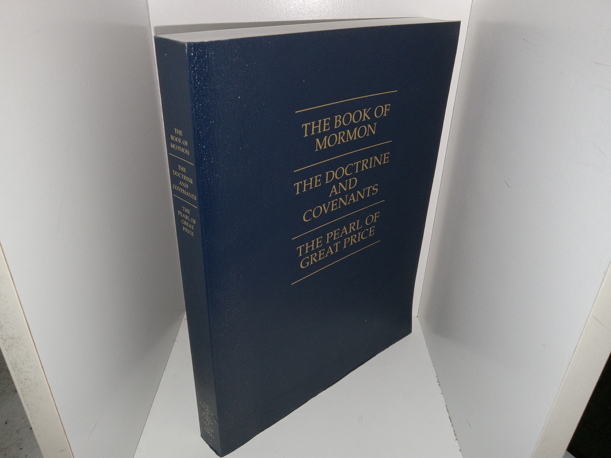 LDS, Large Print, dark blue, vinyl Triple Combination (2002)