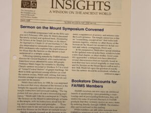 FARMS Insights March 1999