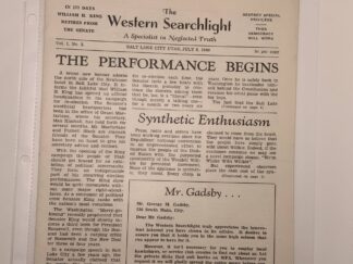 The Western Searchlight: Vol. 1, No. 3, July 9, 1940