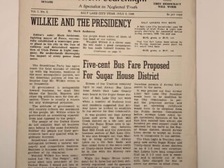 The Western Searchlight: Vol. 1, No. 2, July 2, 1940