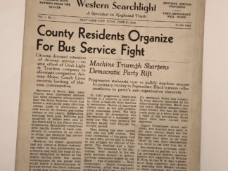 The Western Searchlight: Vol. 1, No. 1, June 25, 1940