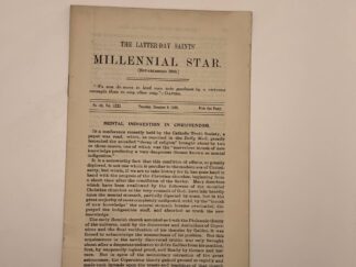Millennial Star No 49 Vol LXXI Thursday, December 9, 1909