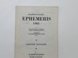 Simplified Scientific Ephemeris 1981