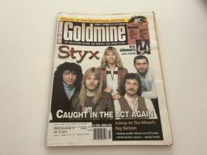 1999- Goldmine: Styx- October 22,1999 Vol. 25 No. 22 Issue 502
