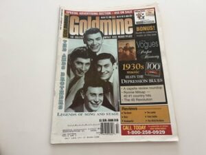 2000- Goldmine: The Ames Brothers- October 20,2000 Vol. 26 No. 21 Issue 528