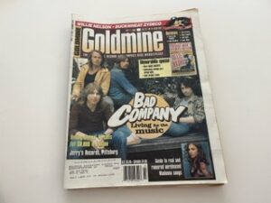 1999- Goldmine: Bad Company: Living for the Music – July 2,1999 Vol. 25 No. 14 Issue 494