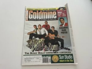 1999- Goldmine: Bobby Vee & Sons- August 27,1999 Vol. 25 No. 18 Issue 498