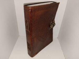 Brown Leather, Journal with a Fancy Clasp