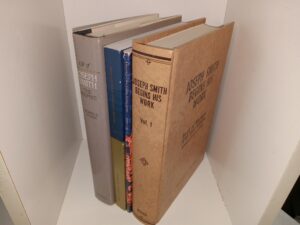 4 LDS Books with Emphasis Joseph Smith: Life of Joseph Smith The Prophet / Brigham Young University: Vol. 44, No. 4, 2005 / A Guide to the Joseph Smith Papyri / Joseph Smith Begins His Work: Vol. 1, Book of Mormon 1830 First Edition, Reproduced from Uncut Sheets (See Details)