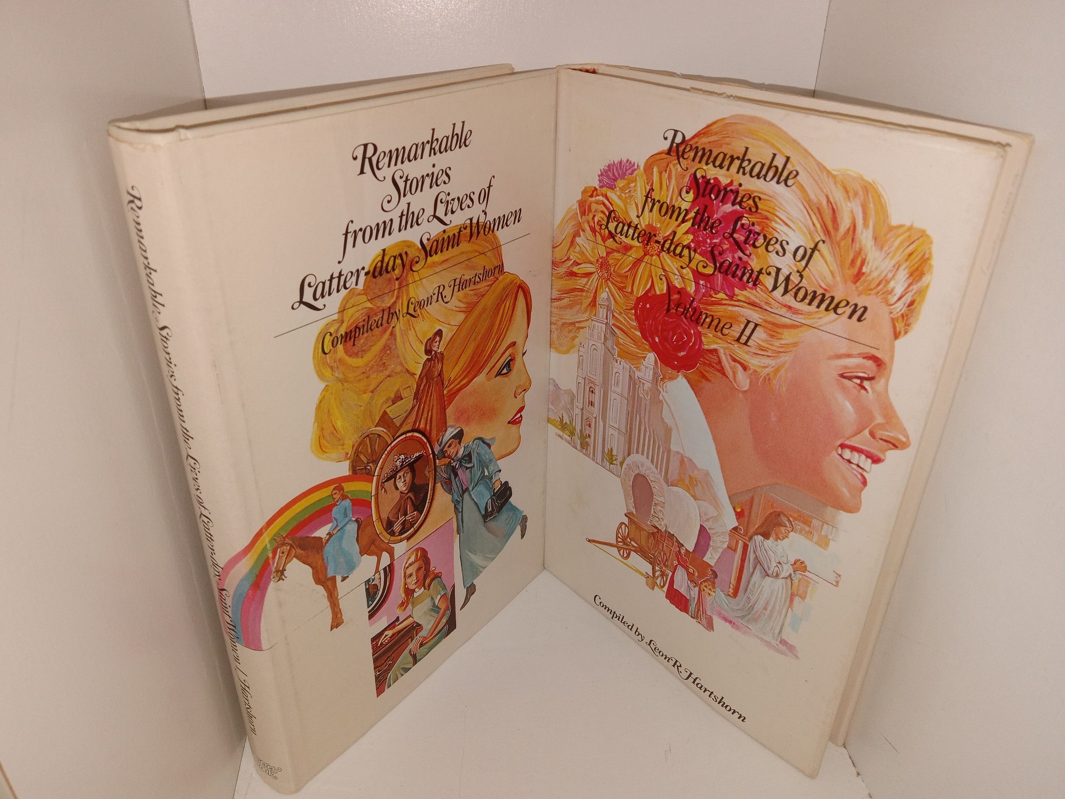 Remarkable Stories from the Lives of Latter-day Saint Women Vols. 1 & 2 (1973, 1975) ~ Compiled by Leon R. Hartshorn