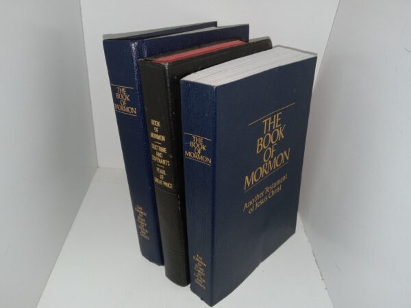 3 Different LDS Books: The Book of Mormon: Another Testament of Jesus Christ (1985) / Triple Combination (1977) / The Book of Mormon: Another Testament of Jesus Christ (1992)