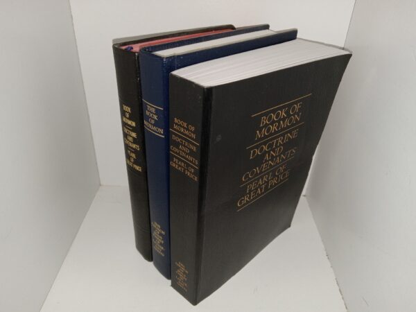 2 LDS Triple Combinations (1977, 2017), and 1 Book of Mormon (1998)
