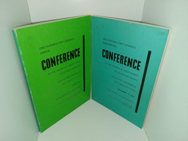 2 Issues of One-Hundred Forty-Seventh Semi-Annual Conference of The Church of Jesus Christ of Latter-day Saints Held in the Tabernacle Salt Lake City, Utah (April, and October, 1977)
