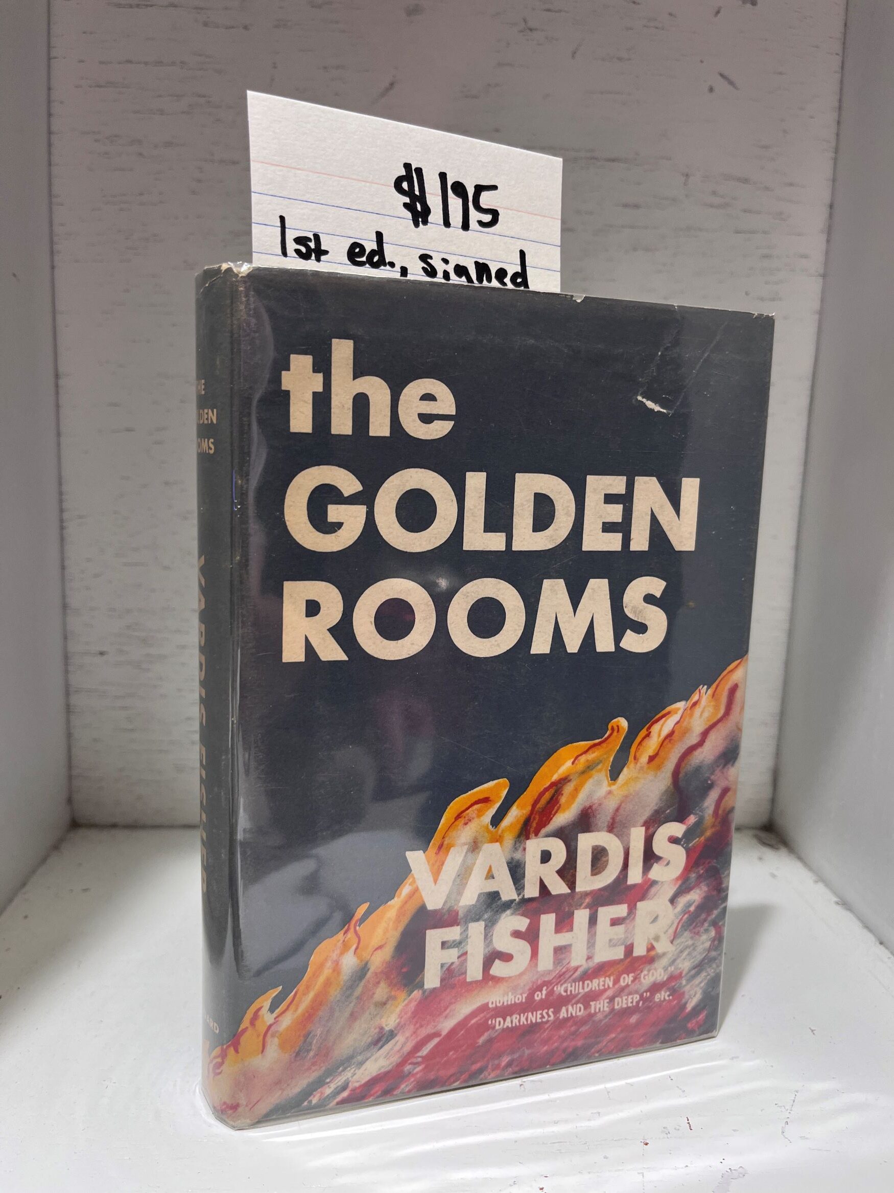 1944 – The Golden Rooms – Vardis Fisher (Signed First Edition) – Hardcover
