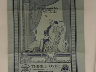 Think It Over ~ You Need Our Insurance – We Want Your Business – No. 35-June 13, 1927 – playbill