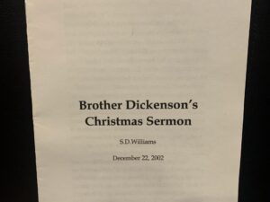Brother Dickenson’s Christmas Sermon (2002)