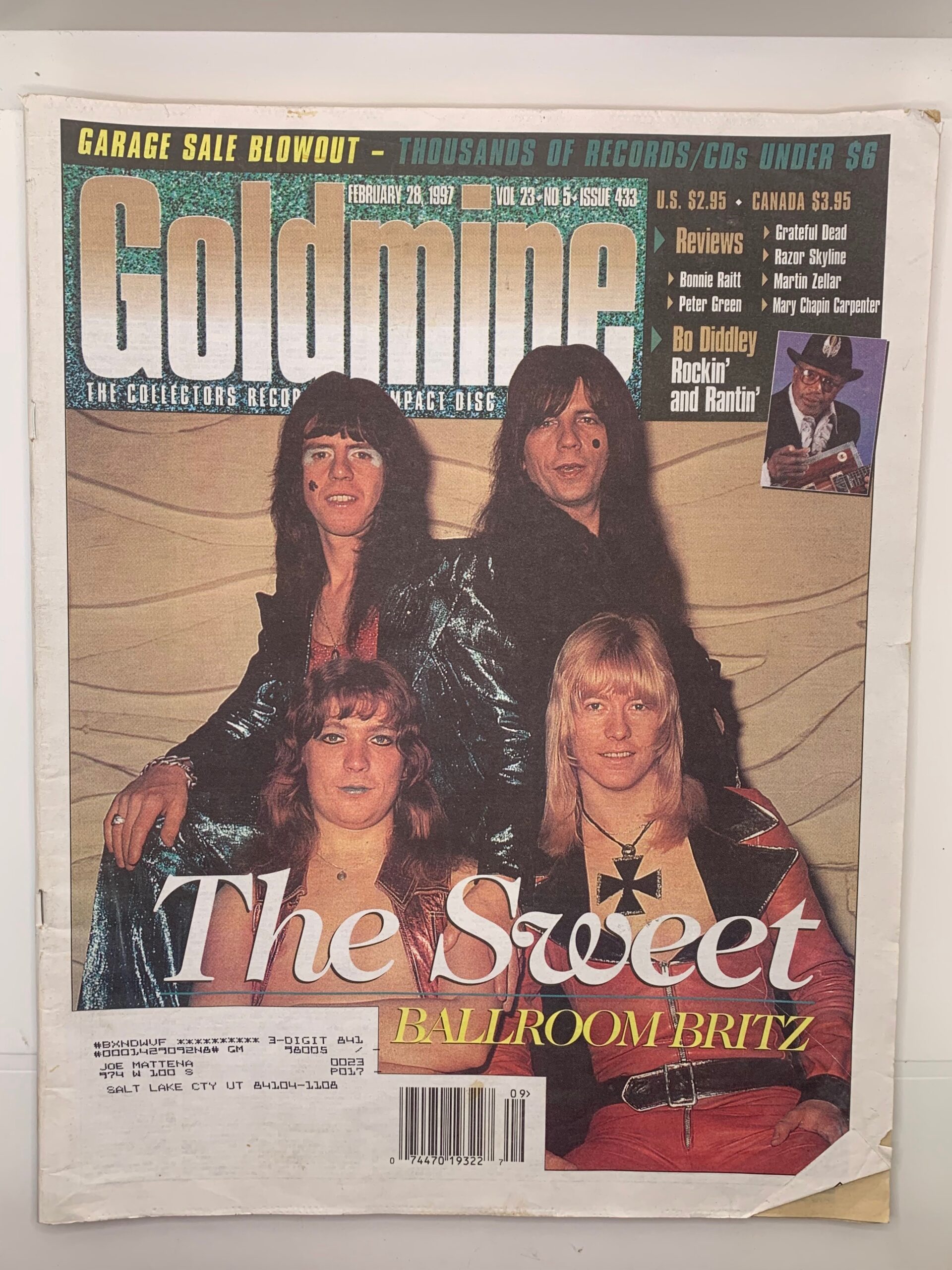 1997-Goldmine: The Sweet, Ballroom Britz–February 28, 1997 Vol. 23 No. 5 Issue 433