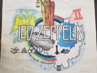 Led Zeppelin Banner -- In Through the Out Door -- Physical Graffiti I, II, III ---  46"x45"