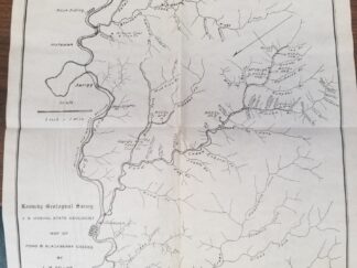 1913 — Map of Pond & Blackberry Creeks — By L. M. Sellier — Kentucky Geological Survey — About 13″ x 14″