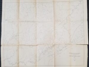 1913 — Map of Upper Big Sandy Valley (Sheet 1) — By L. M. Sellier — Kentucky Geological Survey, J. B. Hoeing, State Geologist — 30″ x 25″